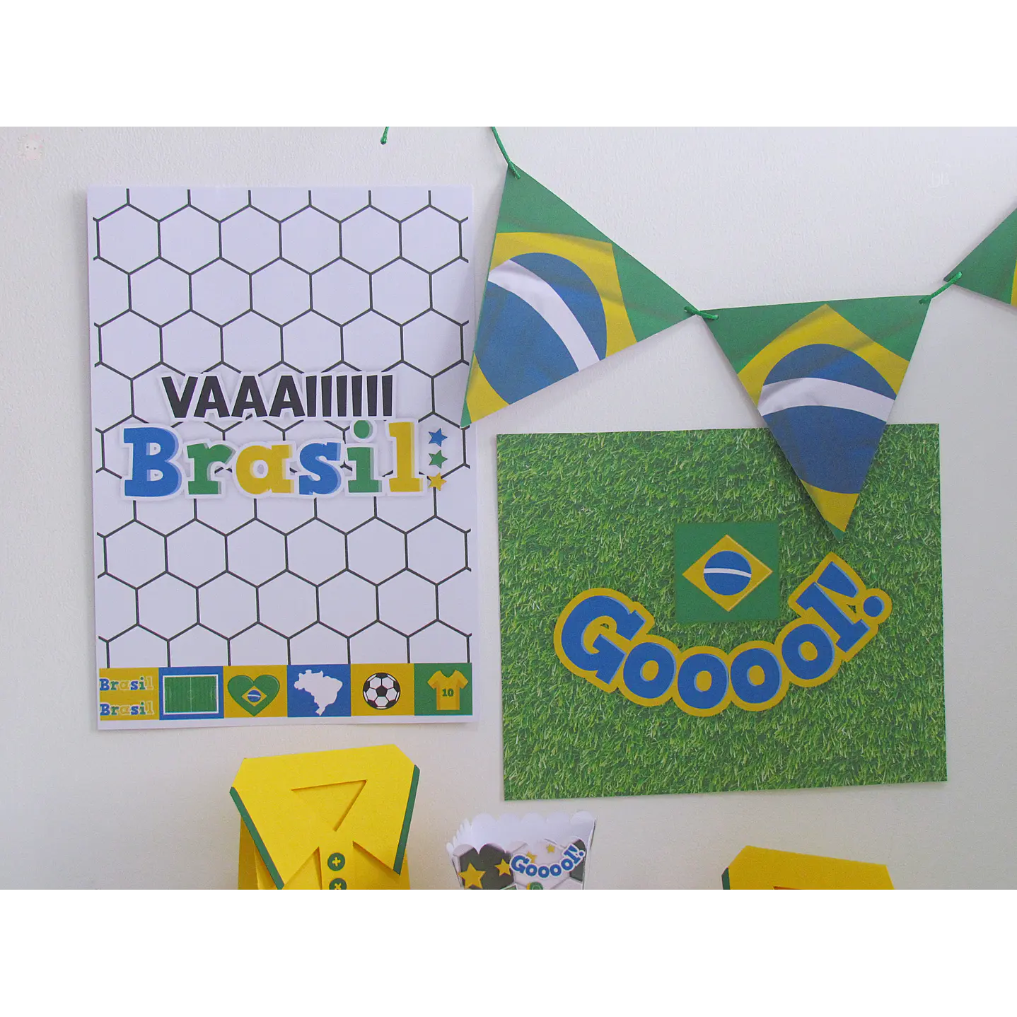 Kit Festa Copa do Mundo Brasil para Imprimir 5