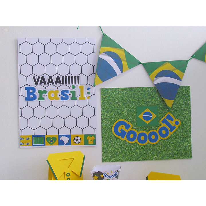 Kit Festa Copa do Mundo Brasil para Imprimir 5