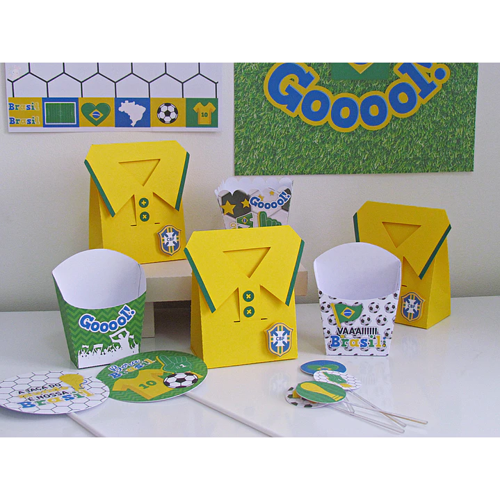Kit Festa Copa do Mundo Brasil para Imprimir 1