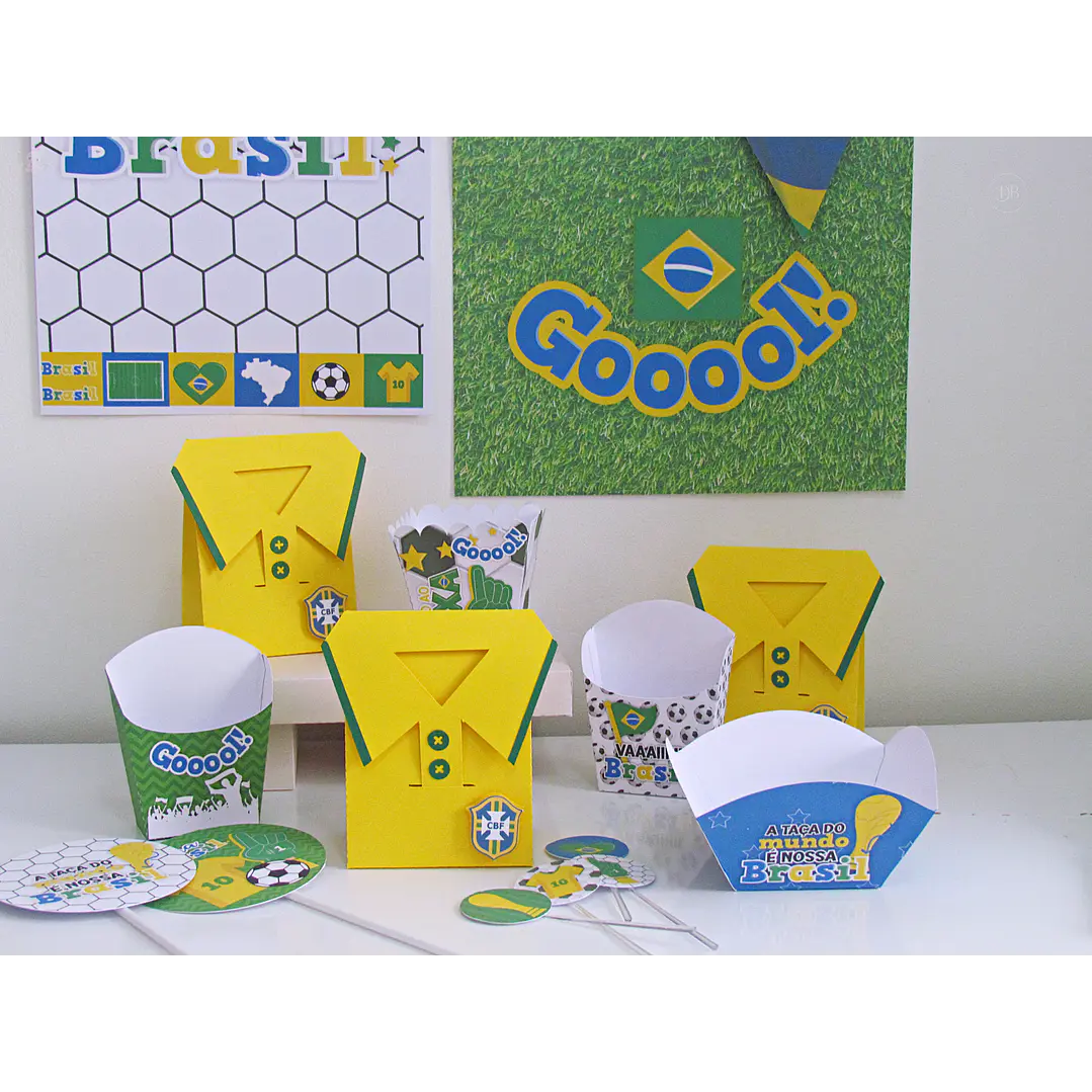 Kit Festa Copa do Mundo Brasil para Imprimir 6