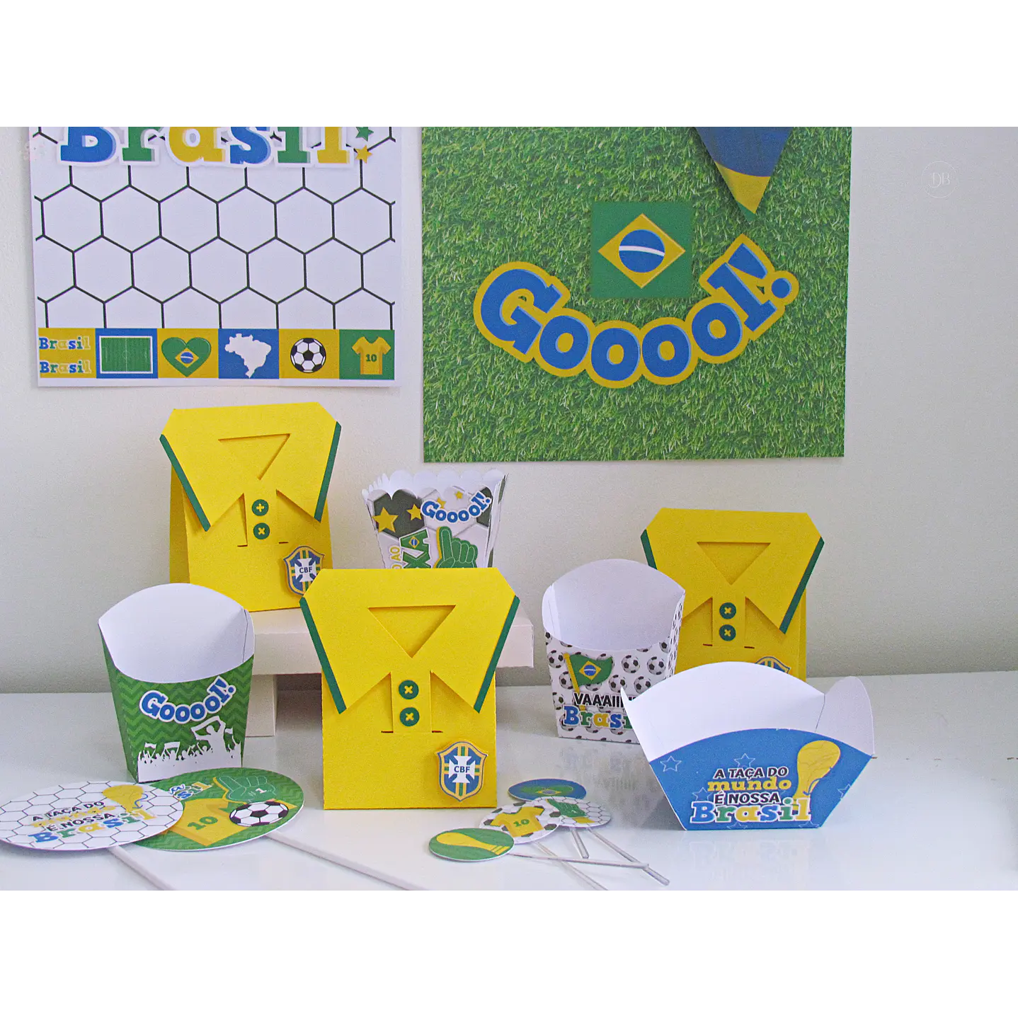 Kit Festa Copa do Mundo Brasil para Imprimir 6