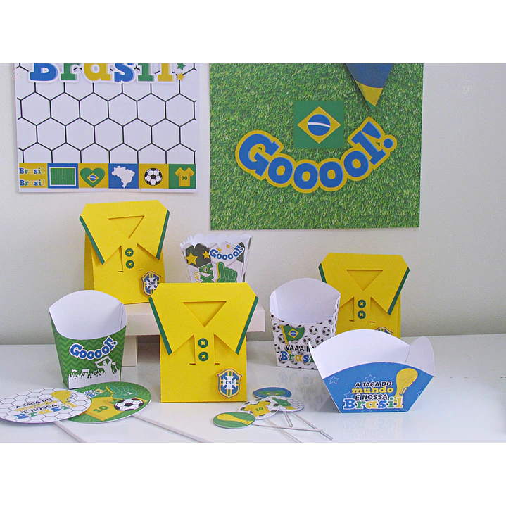 Kit Festa Copa do Mundo Brasil para Imprimir 6