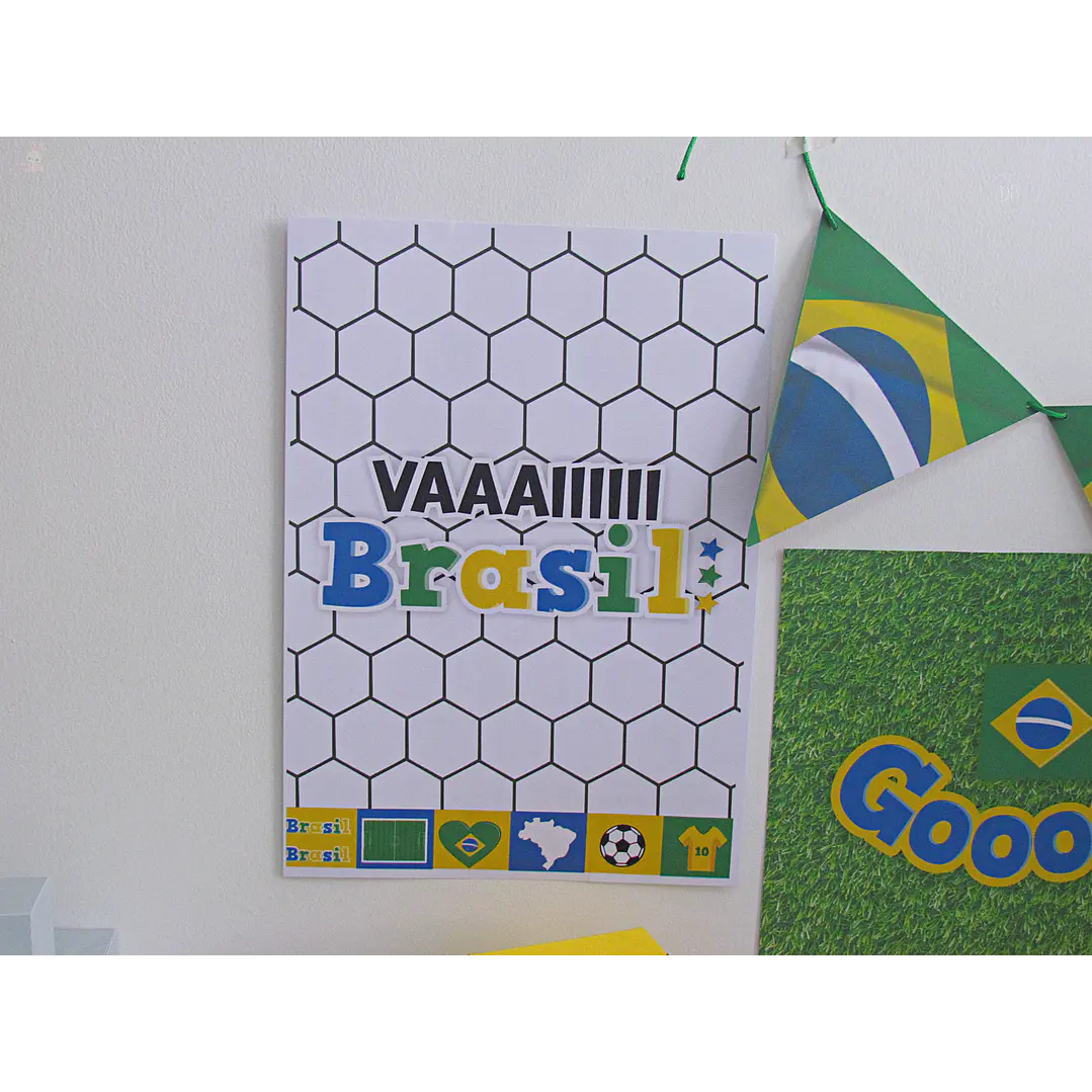 Kit Festa Copa do Mundo Brasil para Imprimir 8