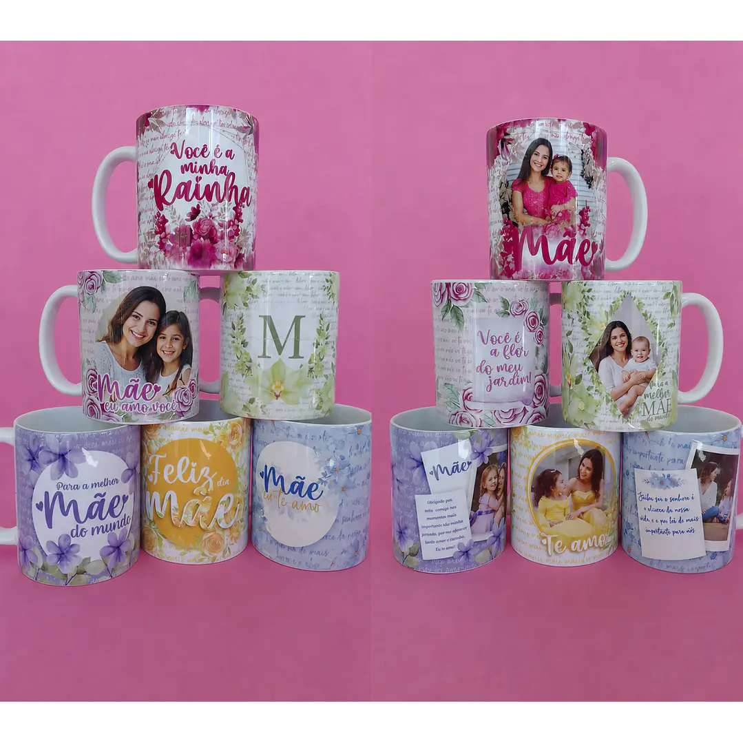 35 Artes PNG Caneca Dia das Mães 1