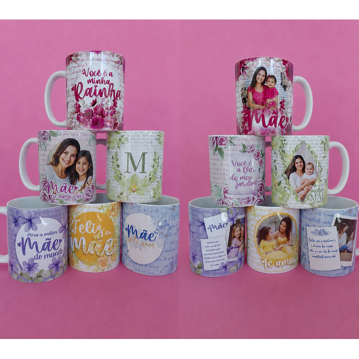 35 Artes PNG Caneca Dia das Mães 1