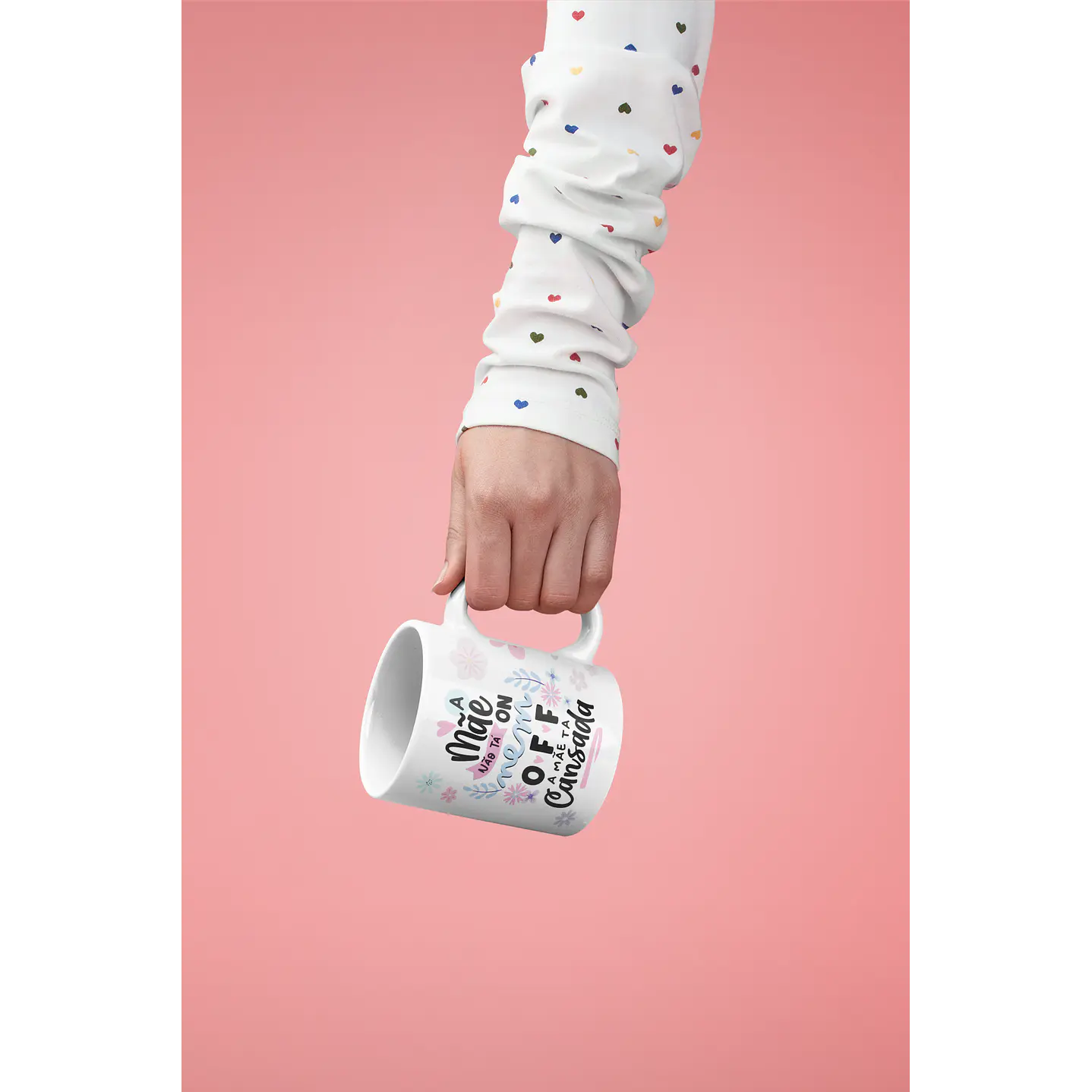 Arte para Caneca Dia das Mães PNG - A Mãe Não Tá On Nem Off 2