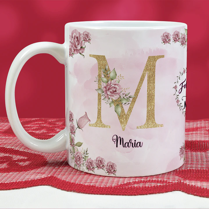 Artes para Canecas Dia das Mães Personalizadas - Alfabeto A a Z  7