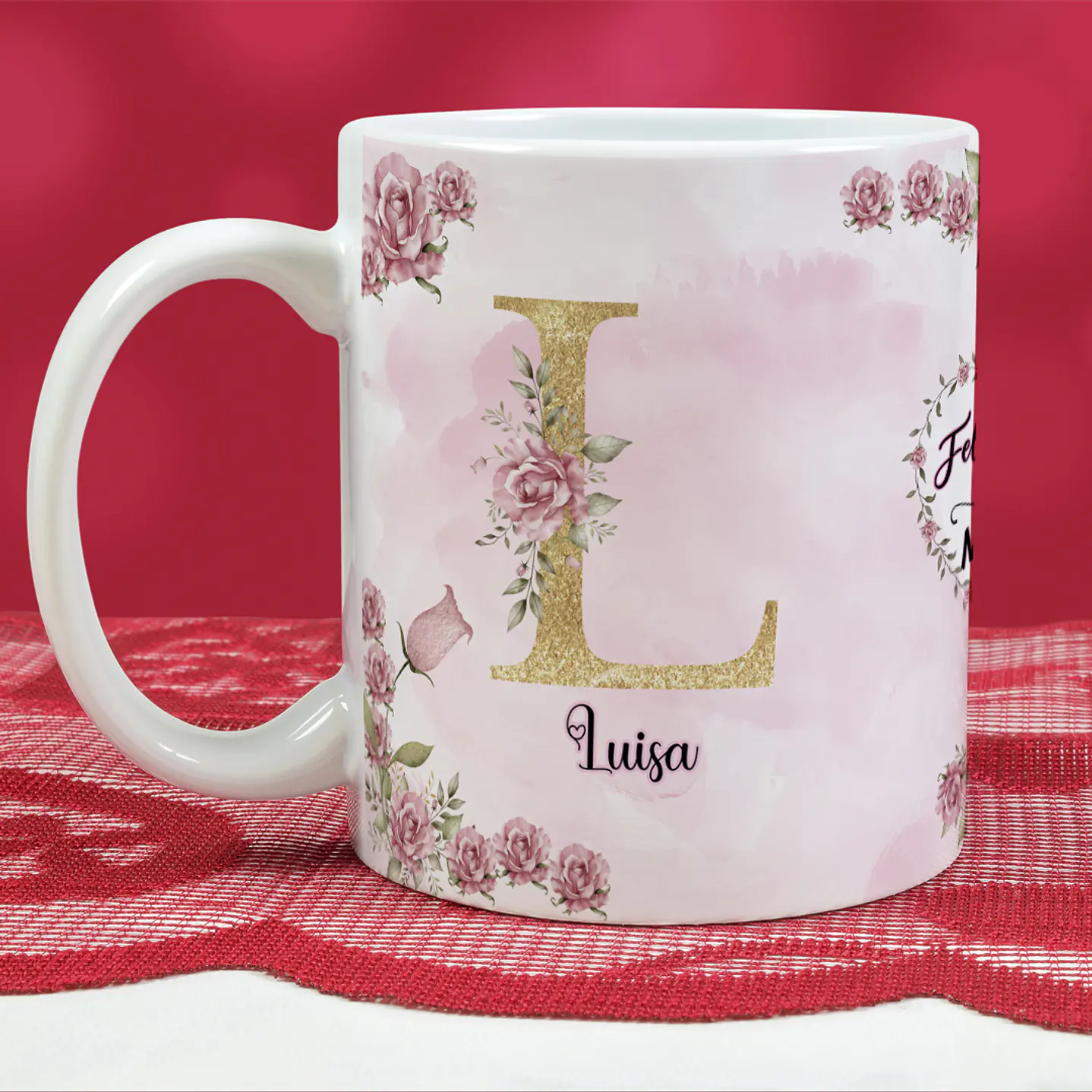 Artes para Canecas Dia das Mães Personalizadas - Alfabeto A a Z  8