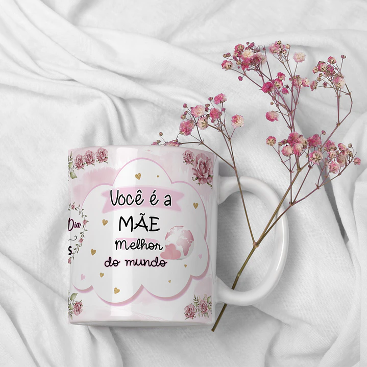 Artes para Canecas Dia das Mães Personalizadas - Alfabeto A a Z  10