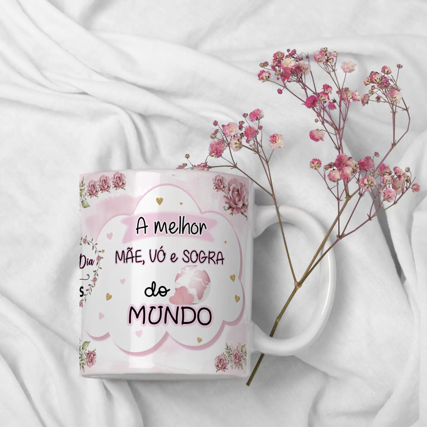 Artes para Canecas Dia das Mães Personalizadas - Alfabeto A a Z  13