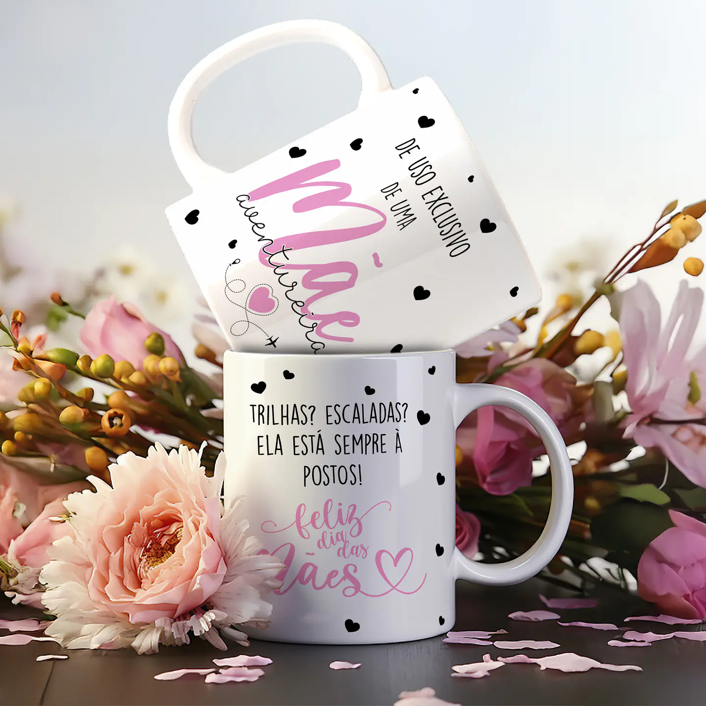 Artes Canecas Dia das Mães 18 Estampas em PNG e CDR - Download Imediato 3
