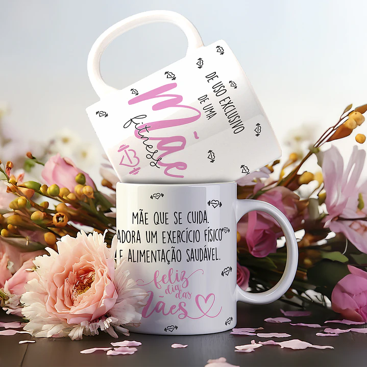 Artes Canecas Dia das Mães 18 Estampas em PNG e CDR - Download Imediato 4