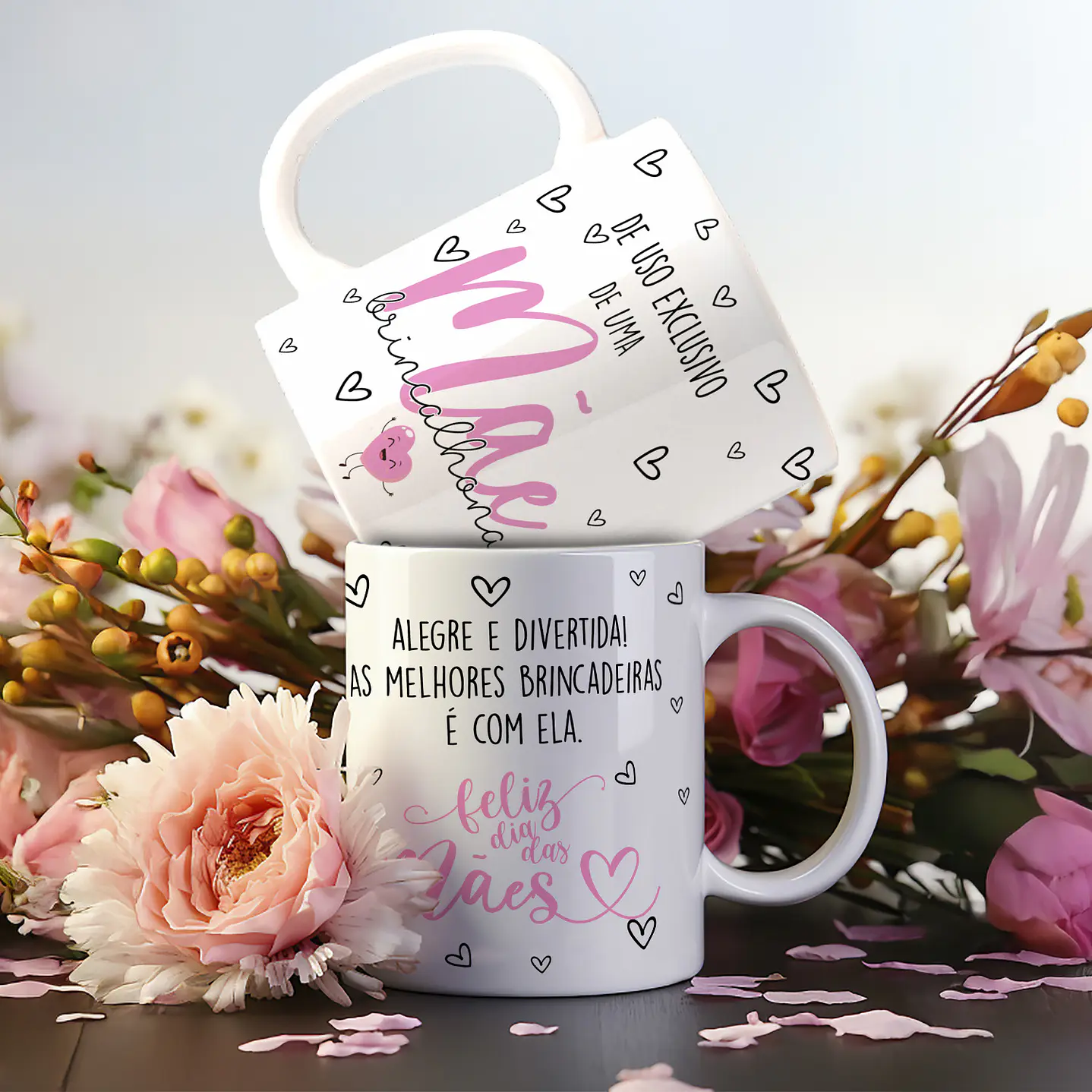 Artes Canecas Dia das Mães 18 Estampas em PNG e CDR - Download Imediato 6