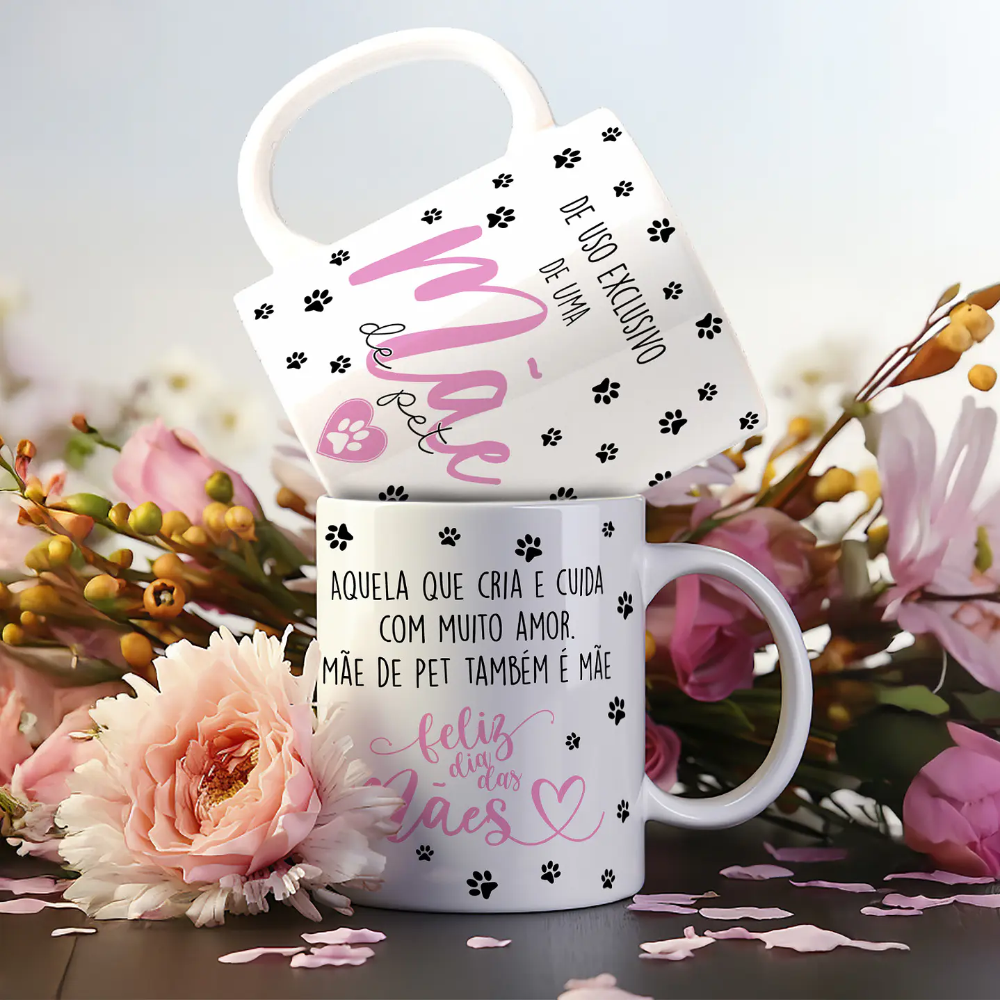 Artes Canecas Dia das Mães 18 Estampas em PNG e CDR - Download Imediato 10