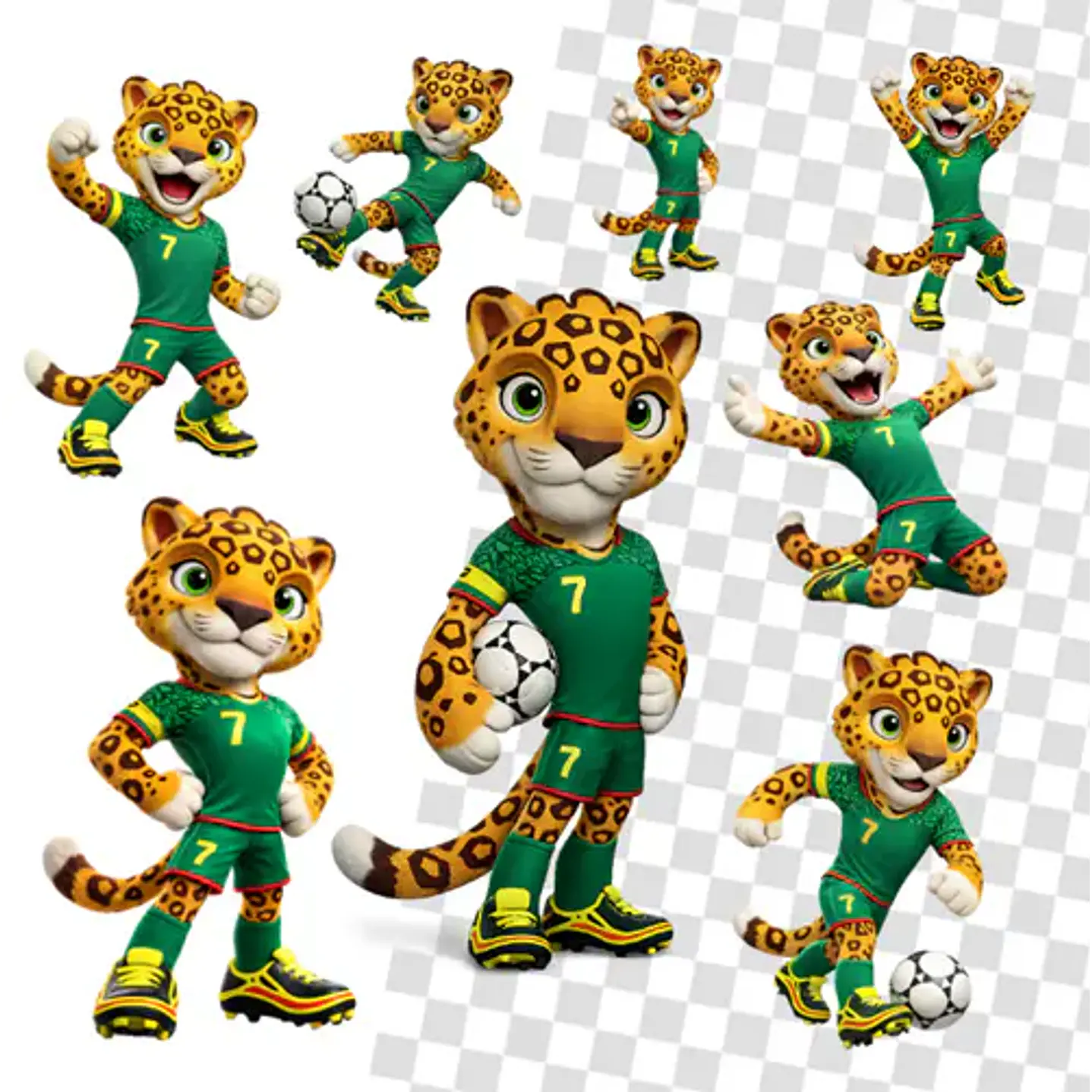 Kit Digital Mascotes Copa do Mundo 2026 PNG 3