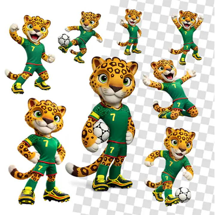 Kit Digital Mascotes Copa do Mundo 2026 PNG 3