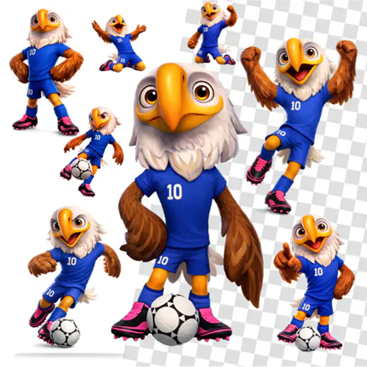 Kit Digital Mascotes Copa do Mundo 2026 PNG 4