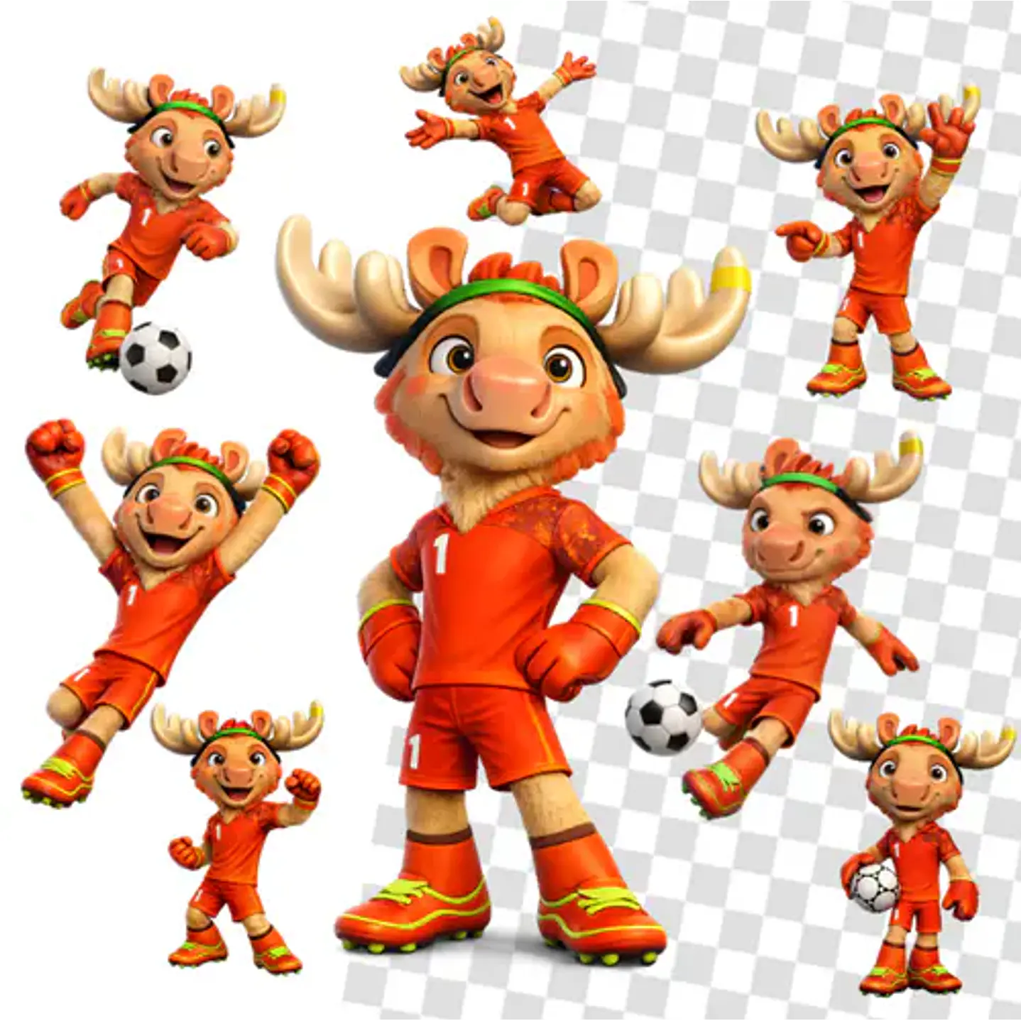 Kit Digital Mascotes Copa do Mundo 2026 PNG 5