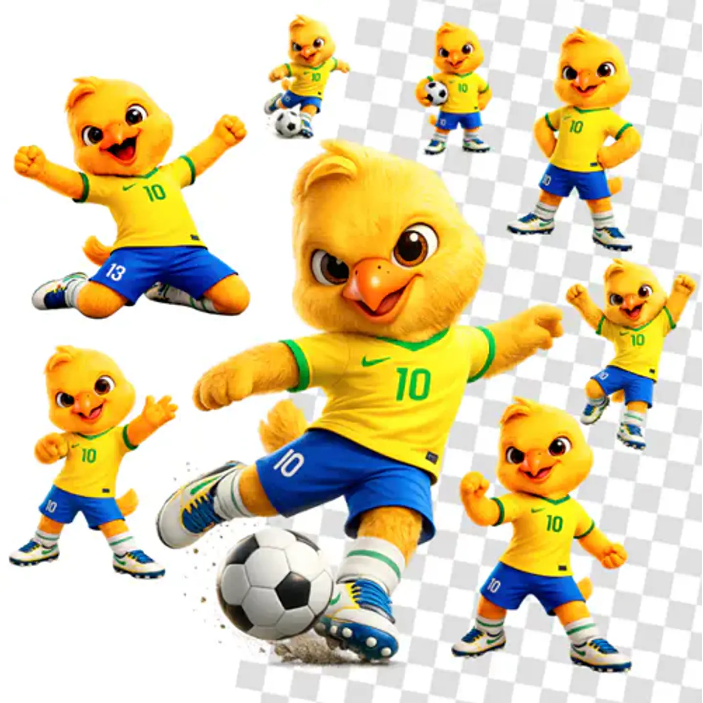 Kit Digital Mascotes Copa do Mundo 2026 PNG 2