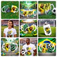 17 Artes Capivara Brasil Copa do Mundo Corel Draw - Miniatura 3