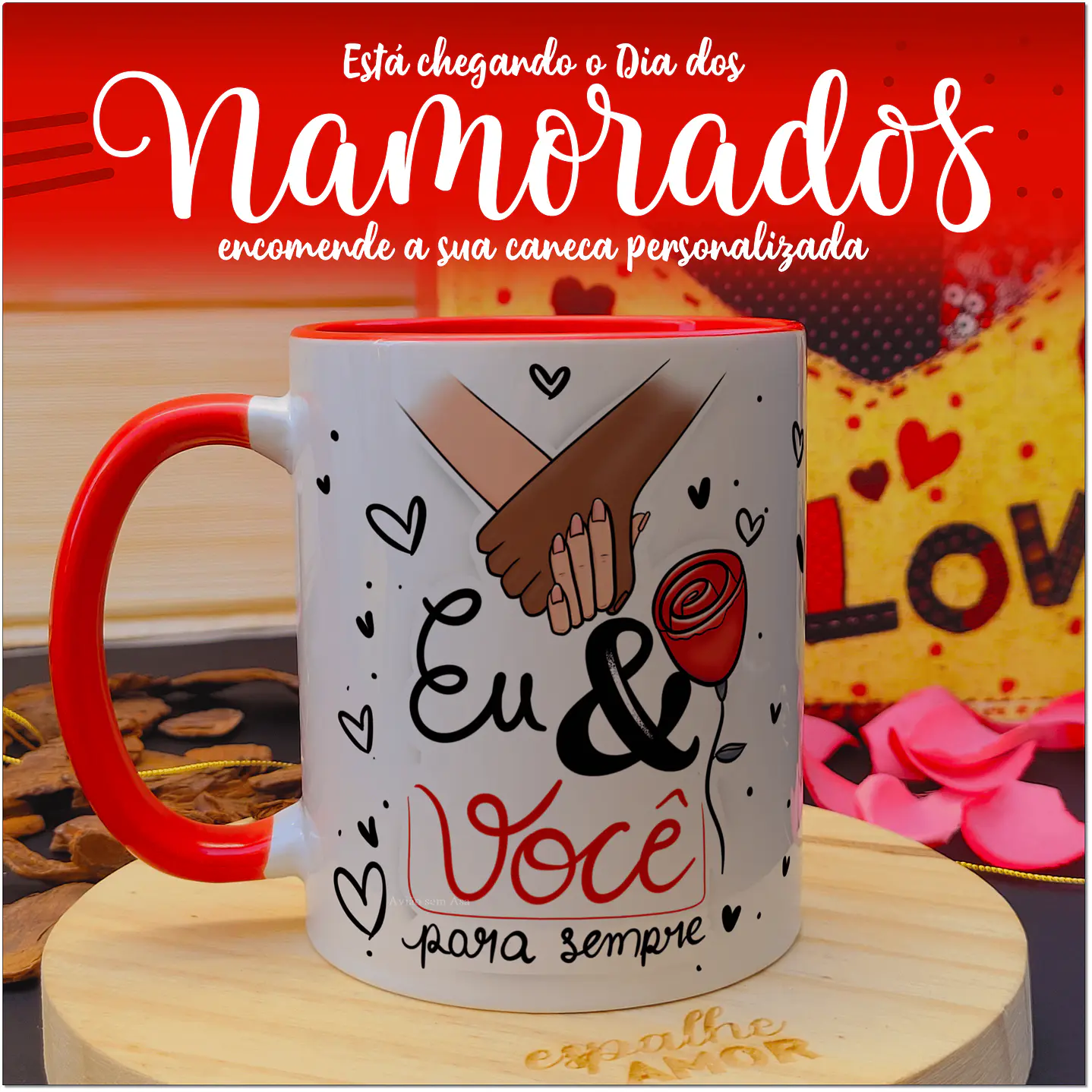 80 Artes para Canecas Dia dos Namorados PNG 14