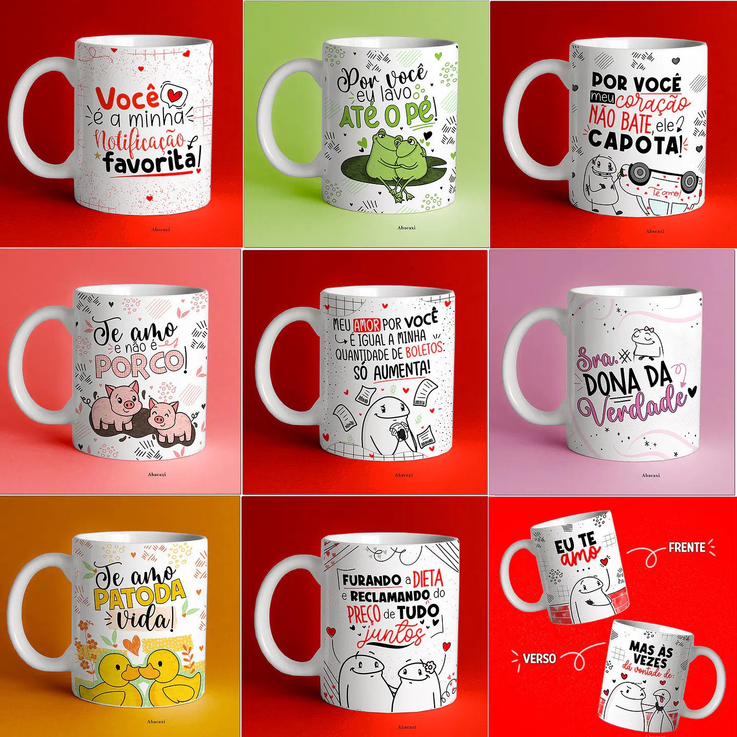 Artes para Caneca Dia dos Namorados PNG 1