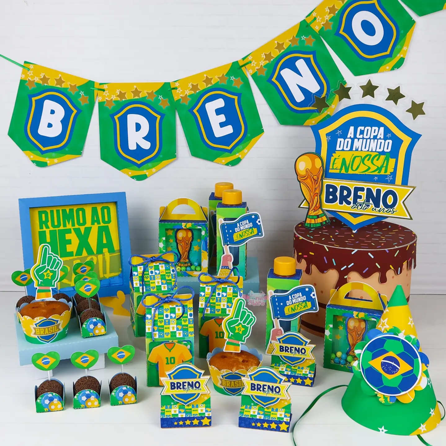 Arquivo de Corte Copa do Mundo Brasil Kit Festa Completo  1