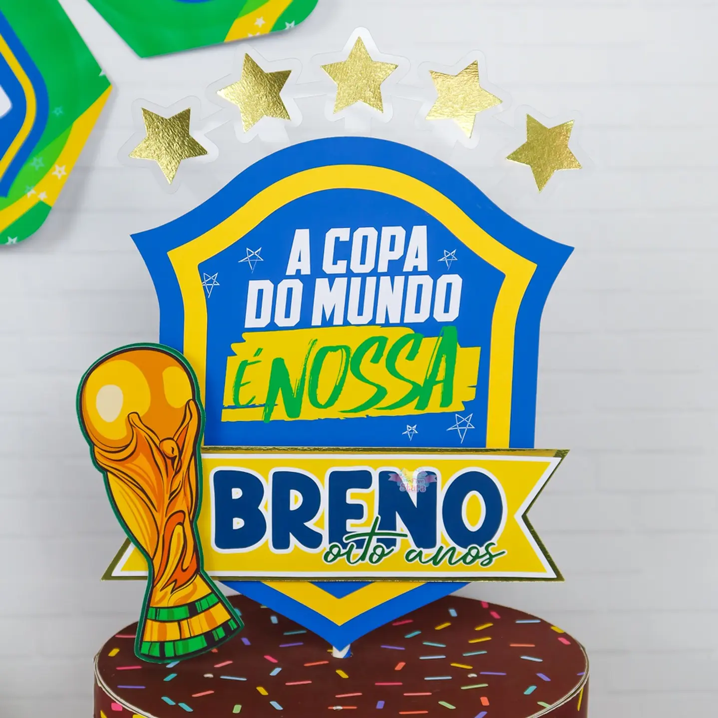 Arquivo de Corte Copa do Mundo Brasil Kit Festa Completo  3