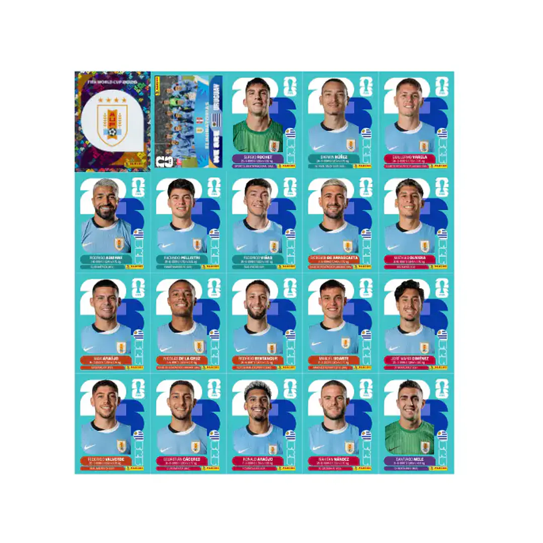 Figurinhas Copa 2026 PDF Varias seleções Download Imediato - Figurinhas para Impressão 14