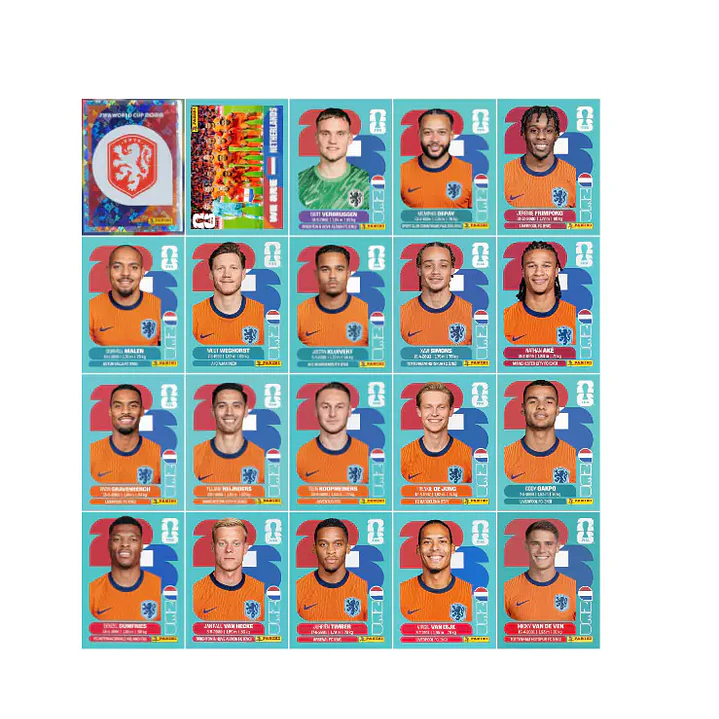 Figurinhas Copa 2026 PDF Varias seleções Download Imediato - Figurinhas para Impressão 16