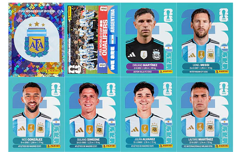 Figurinhas Argentina Copa do Mundo 2026 para Imprimir PDF - Download Imediato