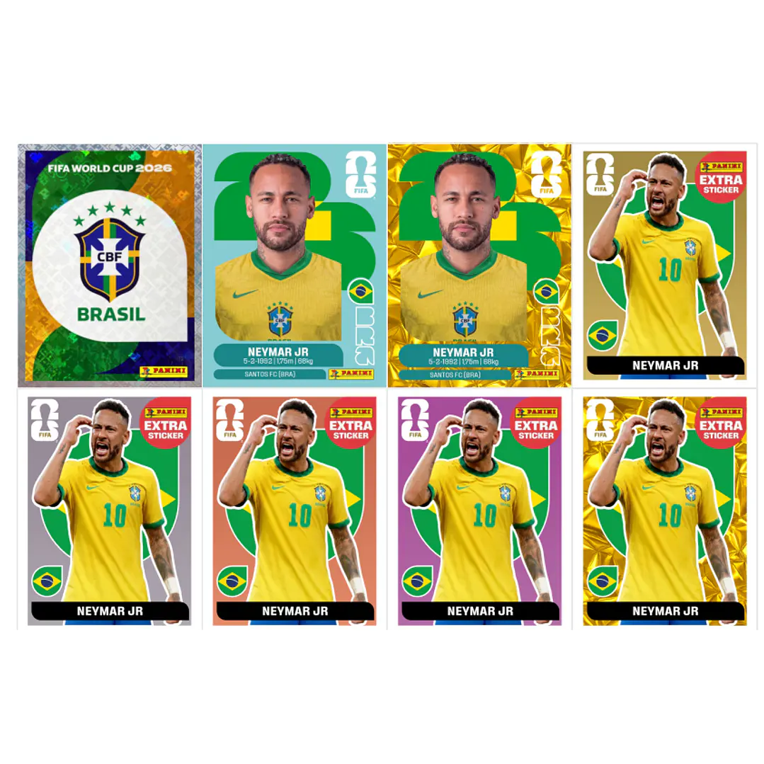 Figurinha Neymar Copa 2026 para Imprimir em PDF - Edição Especial 2
