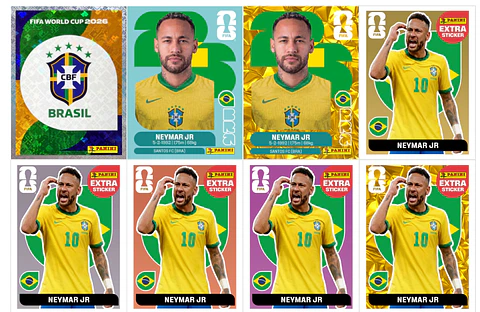 Figurinha Neymar Copa 2026 para Imprimir em PDF - Edição Especial