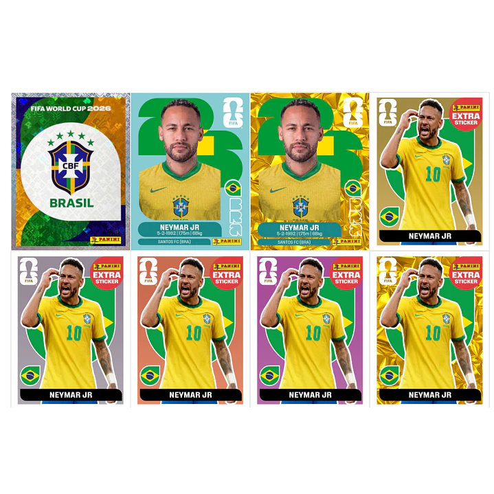 Figurinha Neymar Copa 2026 para Imprimir em PDF - Edição Especial 2