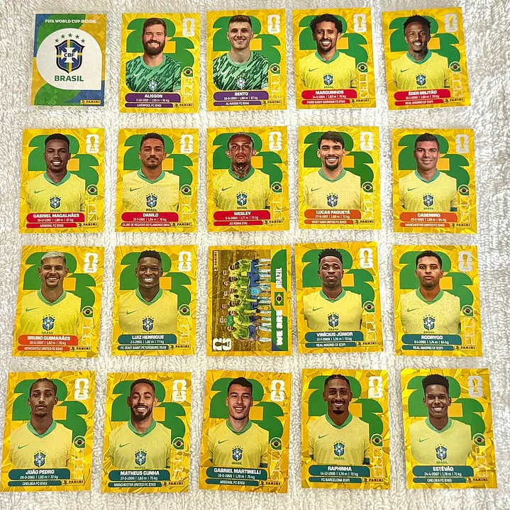 Figurinha Gold Brasil Copa 2026 PDF para Impressão - Download Imediato Versão Especial 3