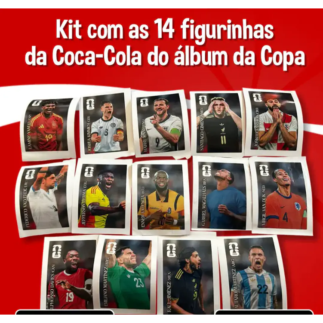 Kit Digital Copa do Mundo 2026 com +900 Figurinhas em Alta Resolução 9