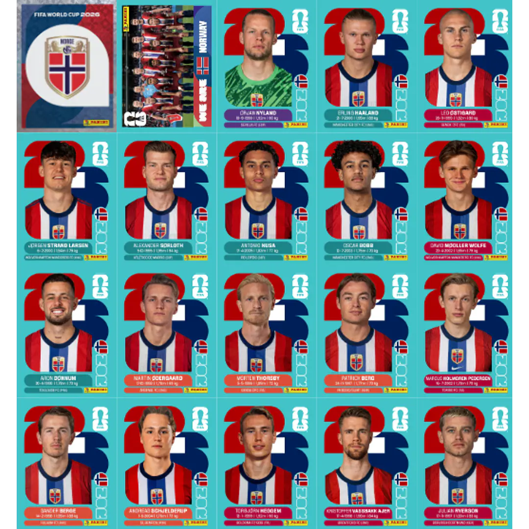 Todas as +900 Figurinhas da Copa 2026 PDF para Imprimir 23