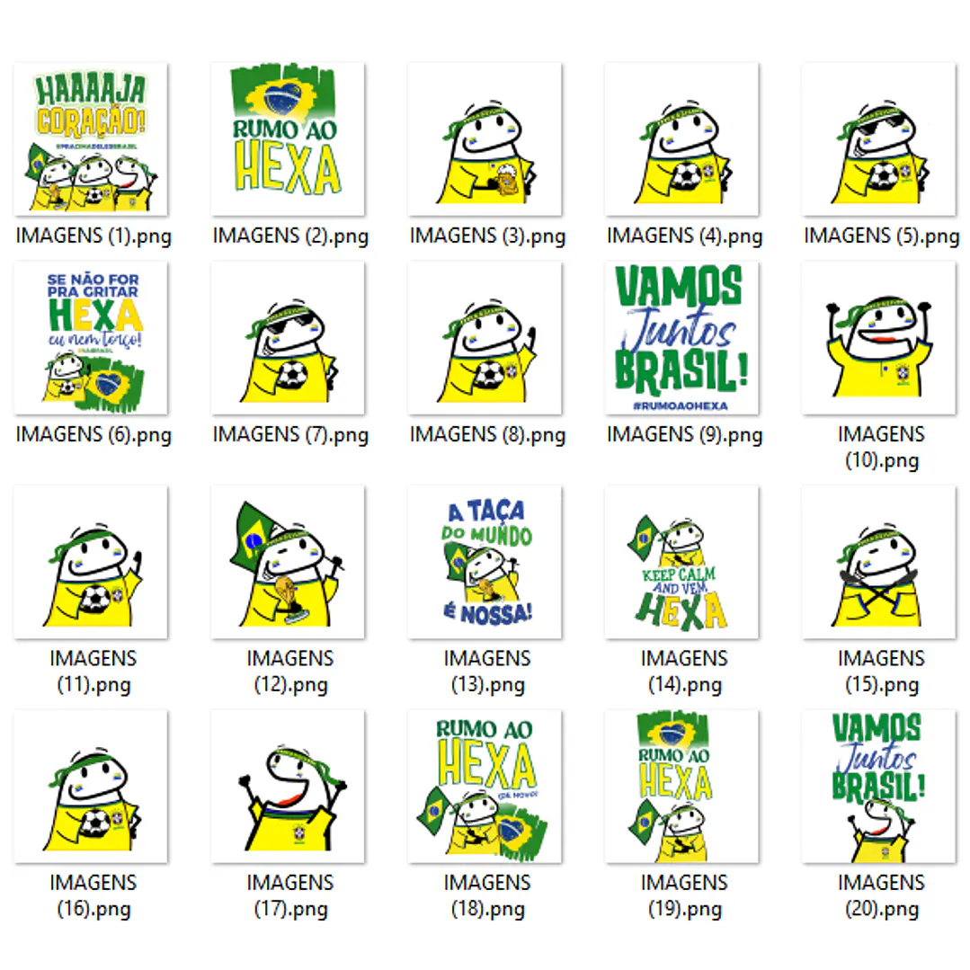 Kit Digital Flork Copa do Mundo PNG em Alta Resolução 2
