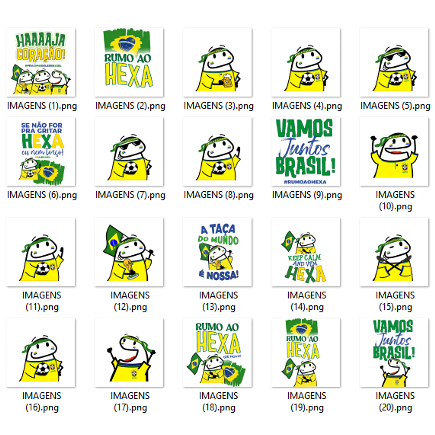Kit Digital Flork Copa do Mundo PNG em Alta Resolução 2