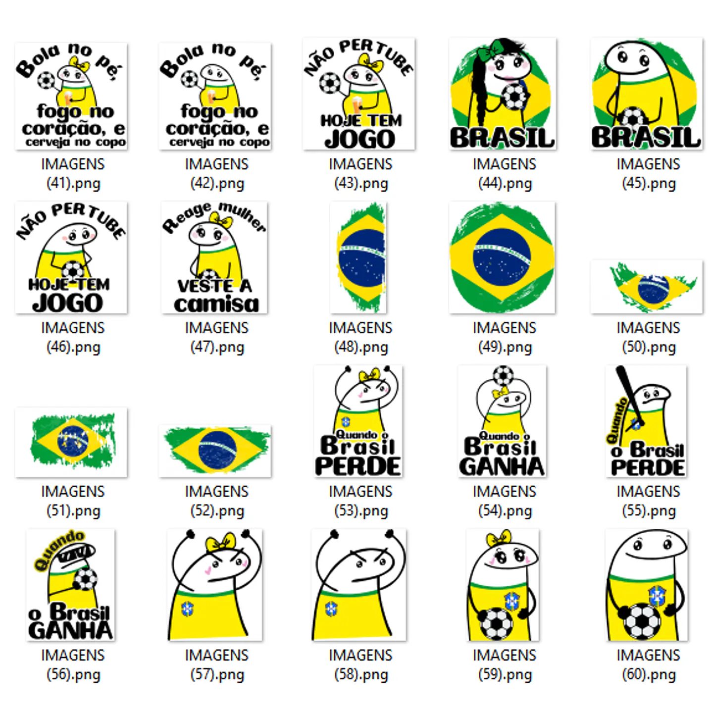 Kit Digital Flork Copa do Mundo PNG em Alta Resolução 3