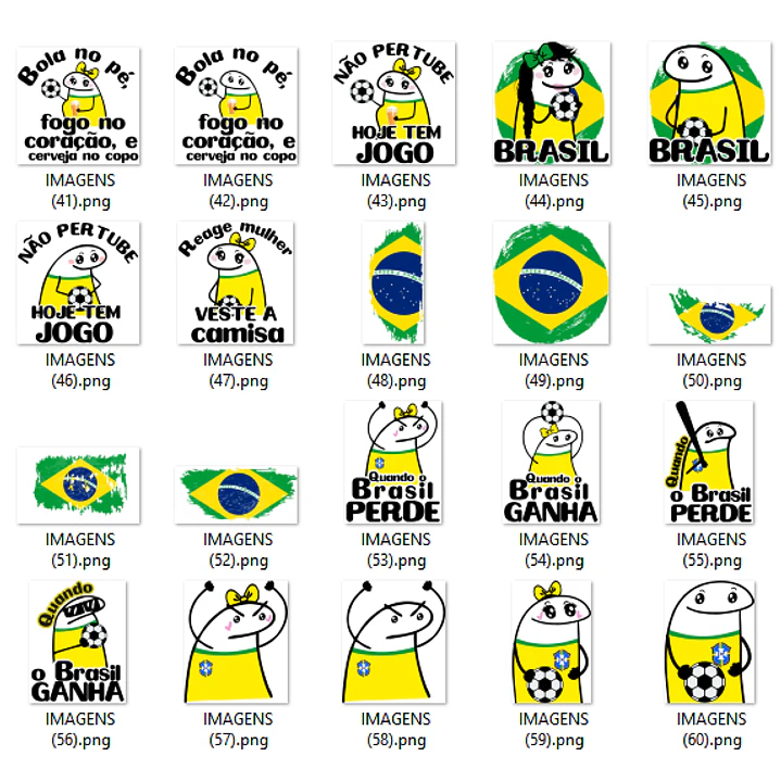 Kit Digital Flork Copa do Mundo PNG em Alta Resolução 3