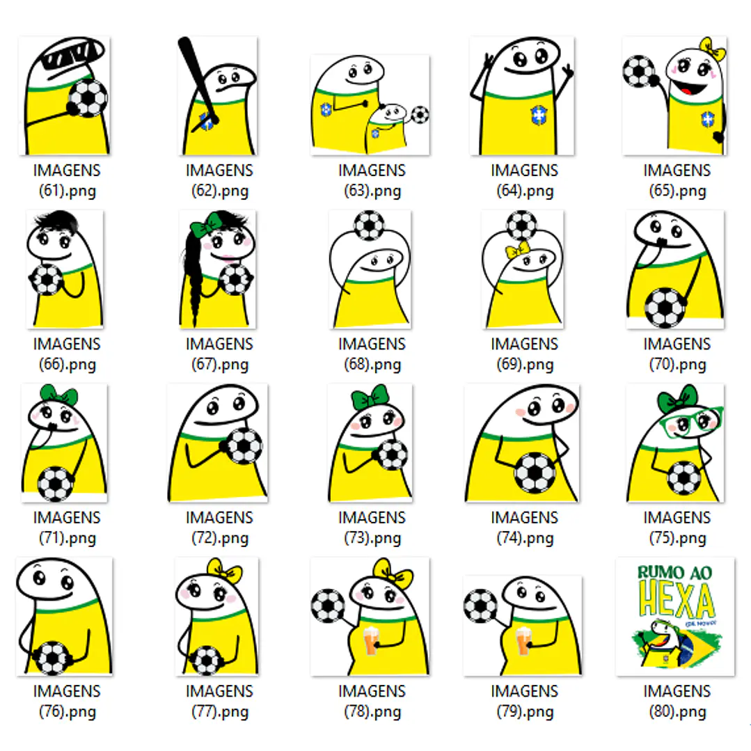 Kit Digital Flork Copa do Mundo PNG em Alta Resolução 4