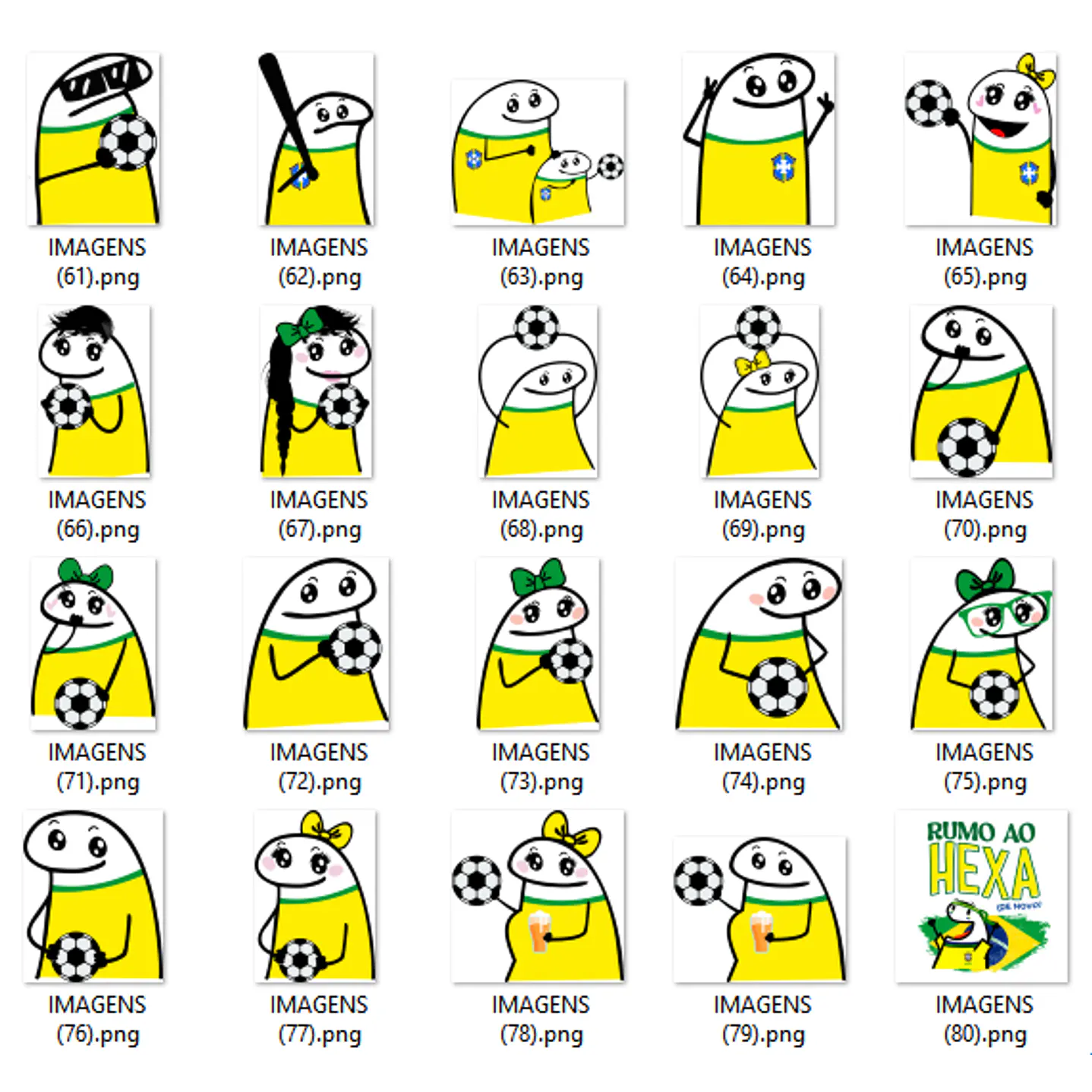 Kit Digital Flork Copa do Mundo PNG em Alta Resolução 4
