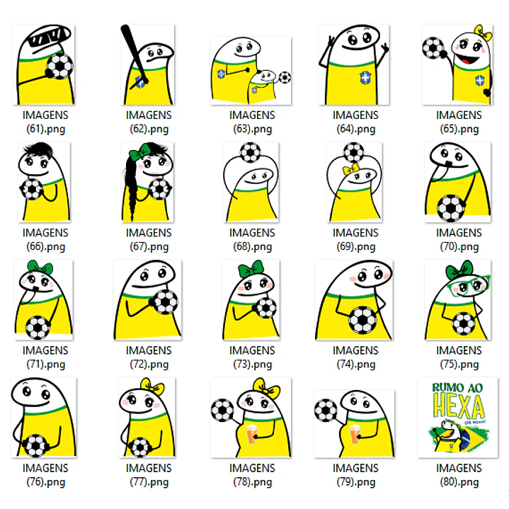 Kit Digital Flork Copa do Mundo PNG em Alta Resolução 4