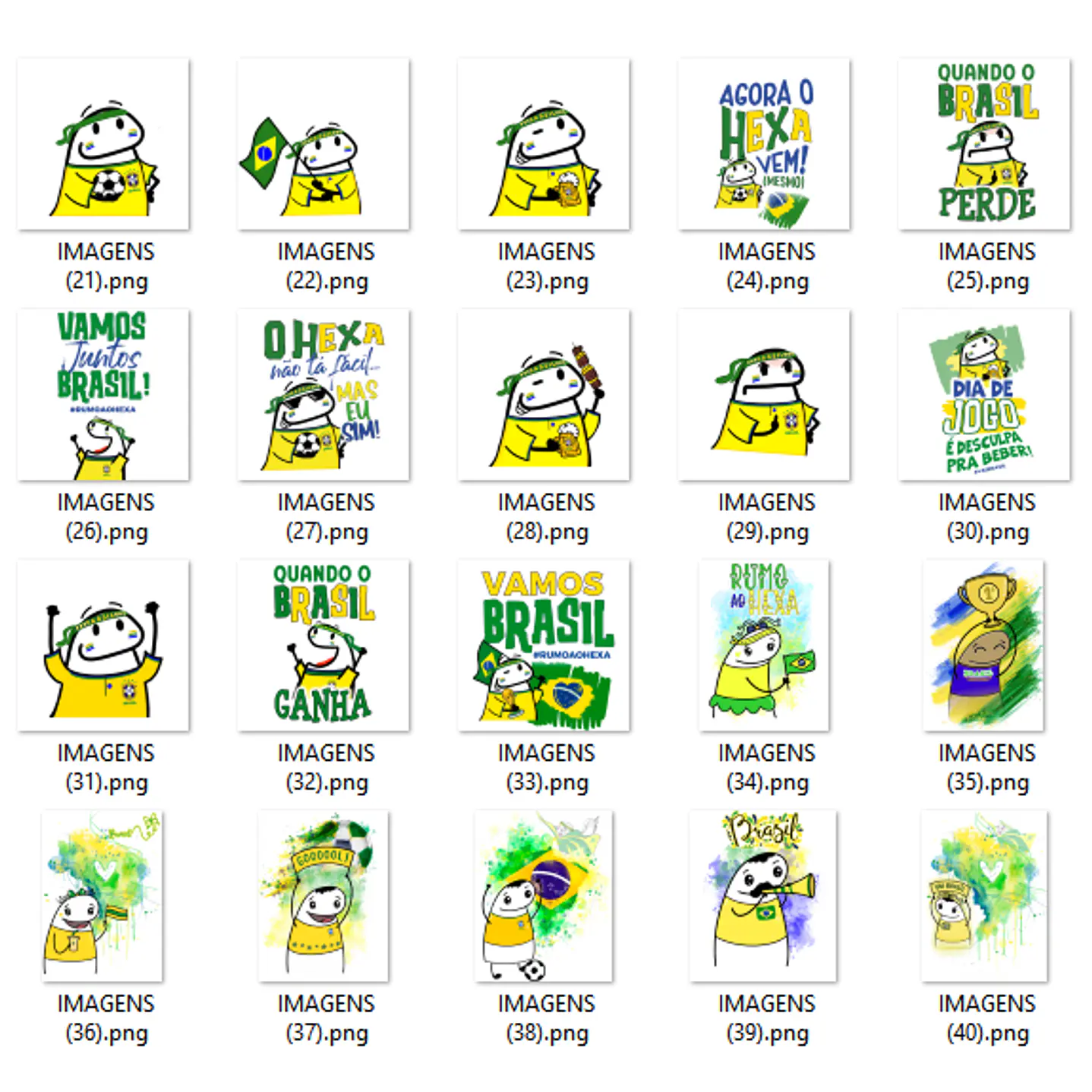 Kit Digital Flork Copa do Mundo PNG em Alta Resolução 5