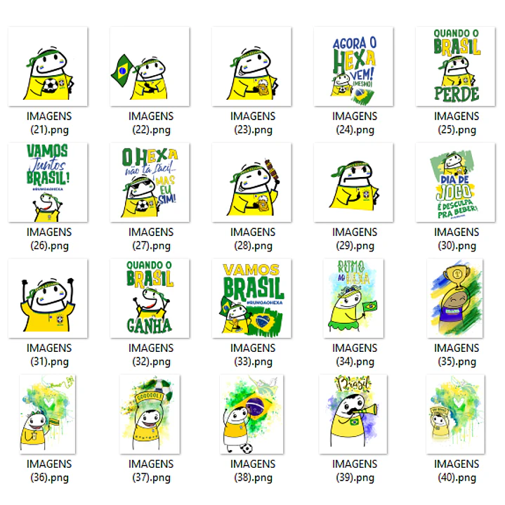 Kit Digital Flork Copa do Mundo PNG em Alta Resolução 5