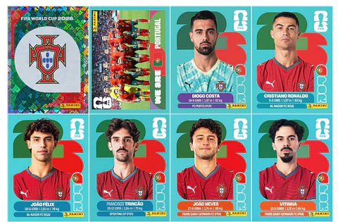 Figurinhas Portugal Copa do Mundo 2026 para Imprimir em PDF