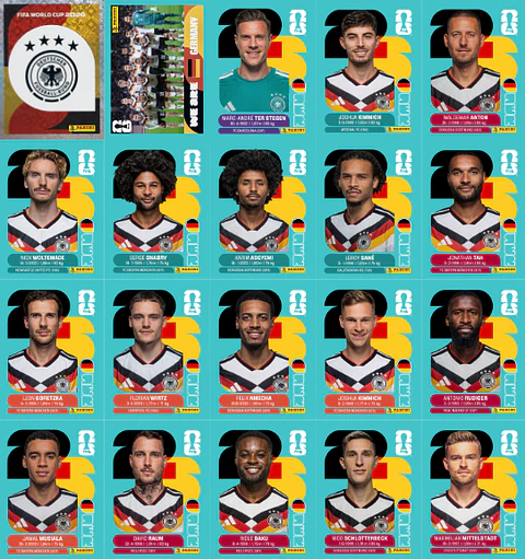 Figurinhas da Alemanha Copa 2026 em PDF - Download Imediato