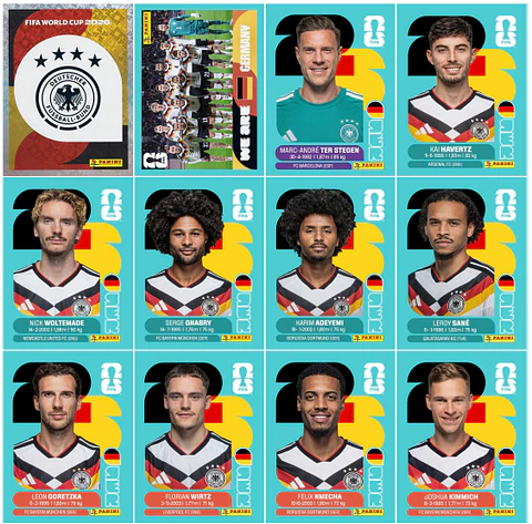 Figurinhas da Alemanha Copa 2026 em PDF - Download Imediato