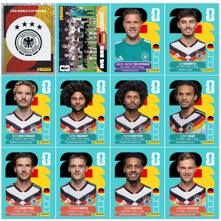 Figurinhas da Alemanha Copa 2026 em PDF - Download Imediato 1